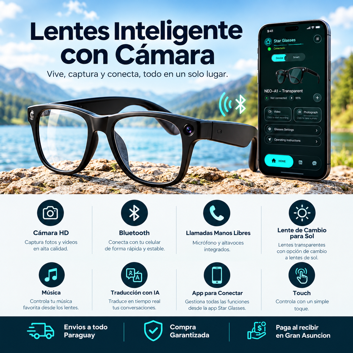 Lentes IA con Camara