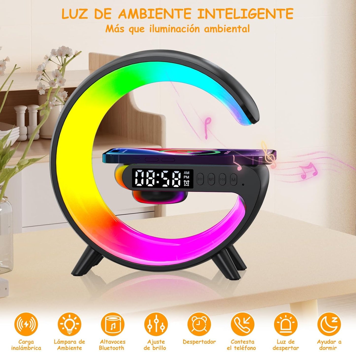 Lampara Speaker de mesa G-led