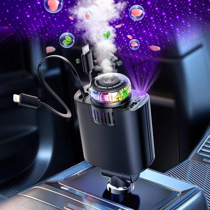 🚗 Cargador Aromatizador 5 en 1 para Auto