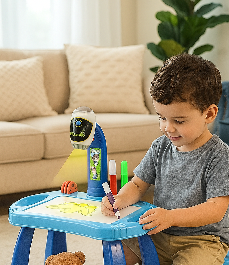 PROYECTOR LED PARA NIÑOS ROSA/CELESTE