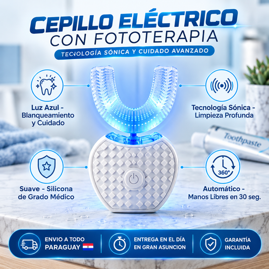 Cepillo Dental Eléctrico en U con Fototerapia Ultrasónica