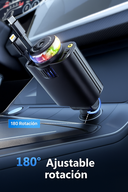 🚗 Cargador Aromatizador 5 en 1 para Auto