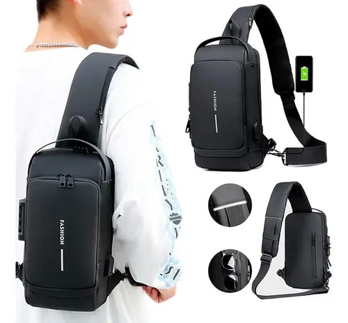 Mochila Antirrobo Con Puerto Usb NEGRO