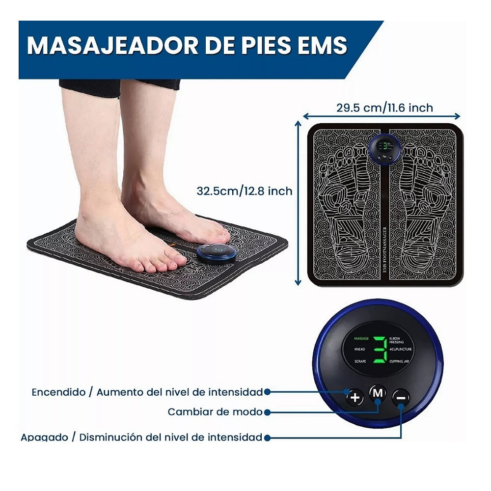 Masajeador Eléctrico Pies Multifuncion con Ems